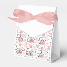 Gastgeschenk für niedliche Rosa und Weiße Katze Geschenkschachtel