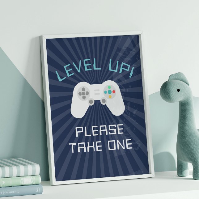 Gastgeschenk für Retro-Gamer-Theme-Kindergeburtsta Poster (Von Creator hochgeladen)