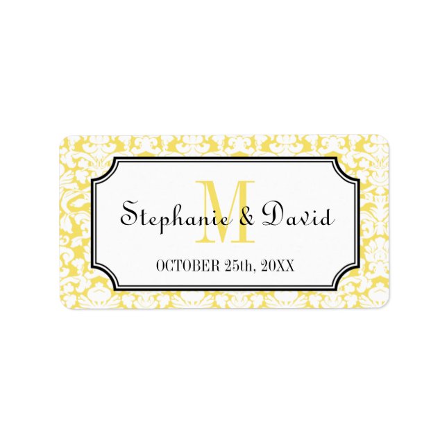 Gastgeschenk Hochzeit Adressaufkleber (Vorne)