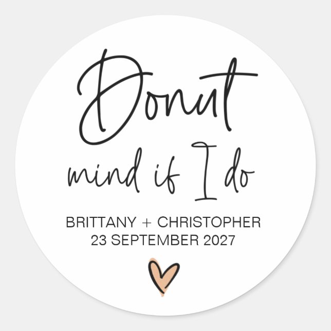 Gastgeschenk Hochzeit Aufkleber Empfang Favoriten  (Vorderseite)