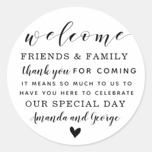 Gastgeschenk Hochzeit Aufkleber personalisiert dan