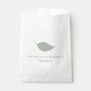 Gastgeschenk Hochzeit-Bag mit einfacher Sage Green Geschenktütchen