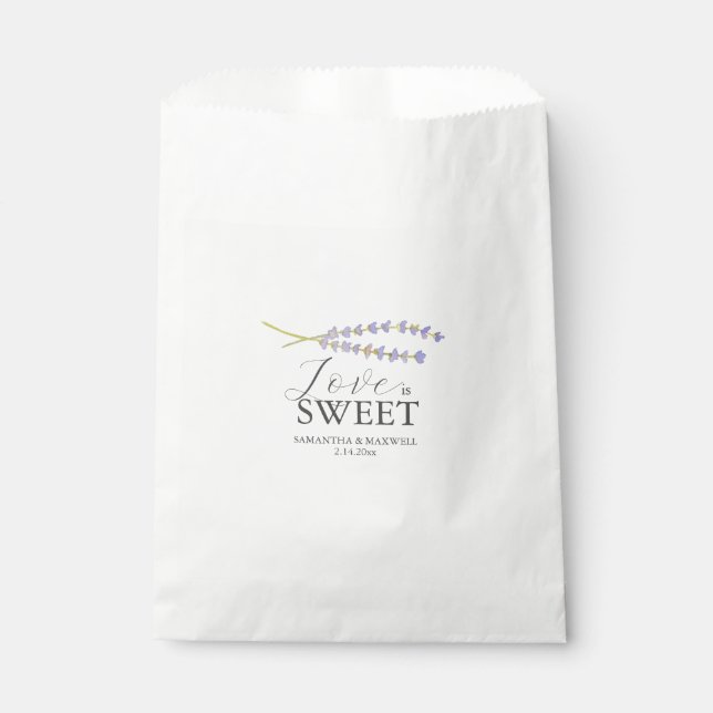 Gastgeschenk Hochzeit Bags Lavender Geschenktütchen (Vorderseite)
