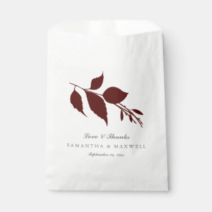 Gastgeschenk Hochzeit Bags Liebe & dank Fall Geschenktütchen