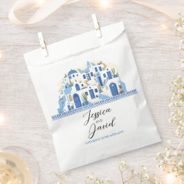 Gastgeschenk Hochzeit Bags Santorini Griechenland  Geschenktütchen