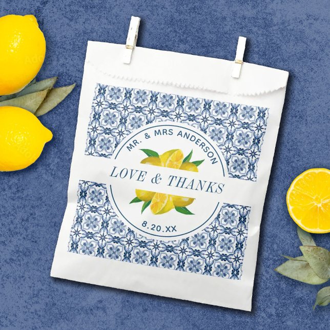 Gastgeschenk Hochzeit Bags von Blue Tile Lemon Geschenktütchen (Von Creator hochgeladen)