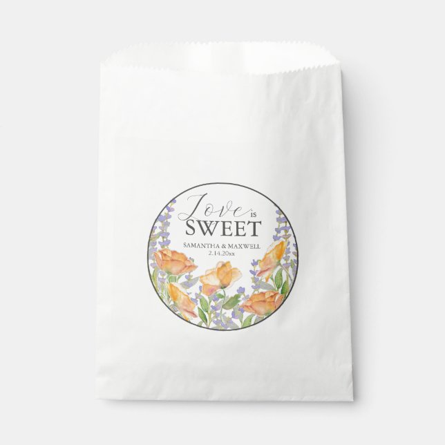 Gastgeschenk Hochzeit Bags-Wildblumen Geschenktütchen (Vorderseite)