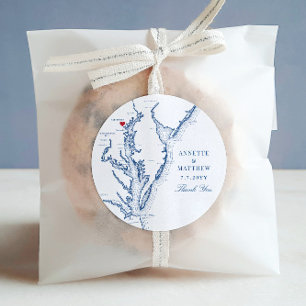 Gastgeschenk Hochzeit Baltimore Maryland Runder Aufkleber