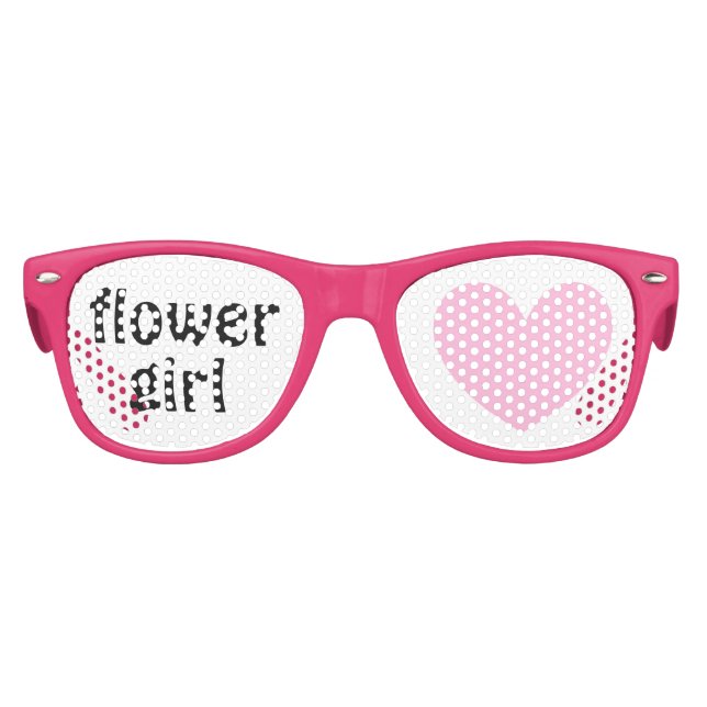 Gastgeschenk Hochzeit Blume Mädchen Rosa A03 Sonnenbrille (Vorderseite)