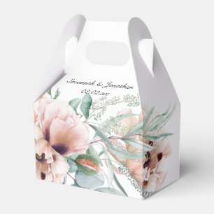 Gastgeschenk Hochzeit "Blush Pink and Ivory Poppie Geschenkschachtel