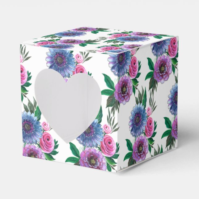 Gastgeschenk Hochzeit Box-Blume Gefälligkeitsbox Geschenkschachtel (Vorderseite)
