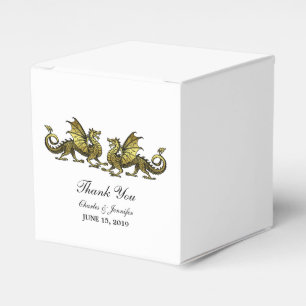 Gastgeschenk Hochzeit-Box für goldene Drachen Geschenkschachtel