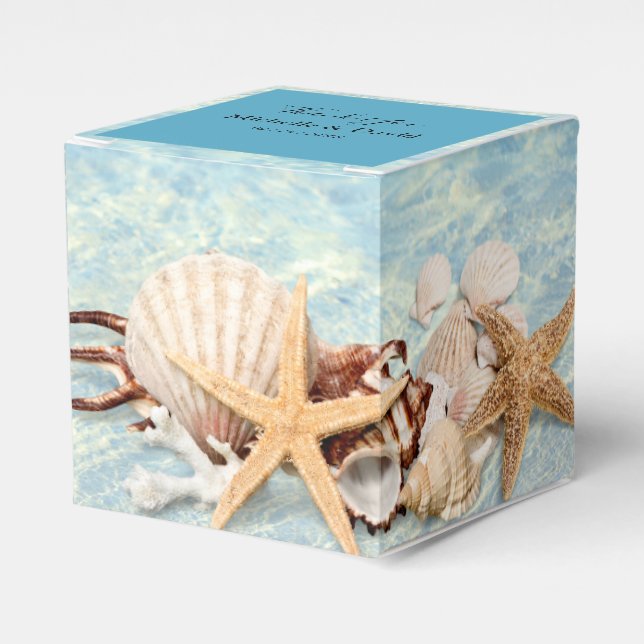 Gastgeschenk Hochzeit Box Tropical Ocean Beach Sea Geschenkschachtel (Vorderseite)