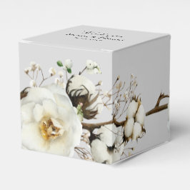 Gastgeschenk Hochzeit Box White Rose Florals Geschenkschachtel