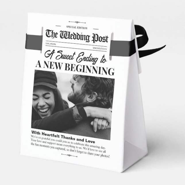 Gastgeschenk Hochzeit Boxen Hochzeitungs-Geschenkt Geschenkschachtel (Rückseite)