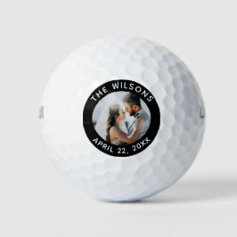 Gastgeschenk Hochzeit Bride Groom Foto Golfball