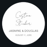 Gastgeschenk Hochzeit Bridesmaid Dusche gemacht fü Runder Aufkleber<br><div class="desc">Gastgeschenk Hochzeit Brautmädchendusche made for you Gift Classic Round Sticker</div>