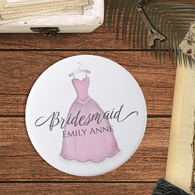 Gastgeschenk Hochzeit Bridesmaid Rosa Vintages Kle Button (Von Creator hochgeladen)