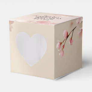 Gastgeschenk Hochzeit Cherry Blossom personalisier Geschenkschachtel