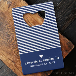 Gastgeschenk Hochzeit Custom Bride Groom Date Stri Geldbeutel Flaschenöffner