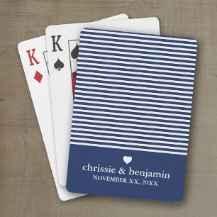 Gastgeschenk Hochzeit Custom Bride Groom Date Stri Spielkarten