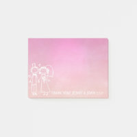 Gastgeschenk Hochzeit danke Ihnen Chalkboard Pink