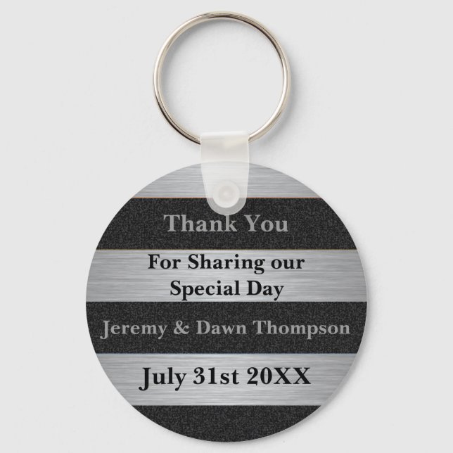 Gastgeschenk Hochzeit Danke, Schlüsselanhänger (Vorderseite)