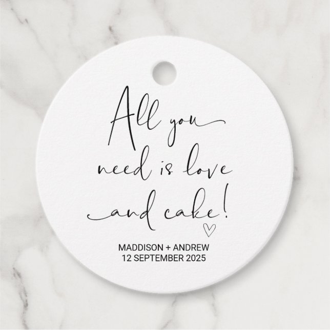 Gastgeschenk Hochzeit danke von Bride Groom Gefall Geschenkanhänger (Vorderseite)