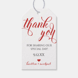 Gastgeschenk Hochzeit Dankeschön Tag - Wirbel Kall Geschenkanhänger