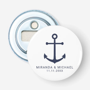 Gastgeschenk Hochzeit der modernen Nautischen Mari Flaschenöffner