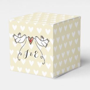 Gastgeschenk Hochzeit der personalisierten weißen Geschenkschachtel
