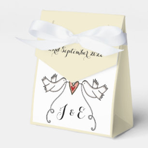 Gastgeschenk Hochzeit der personalisierten weißen  Geschenkschachtel