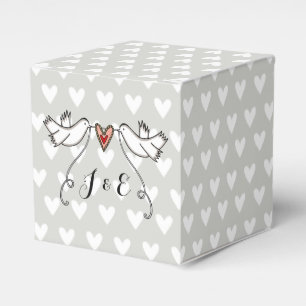Gastgeschenk Hochzeit der personalisierten weißen  Geschenkschachtel