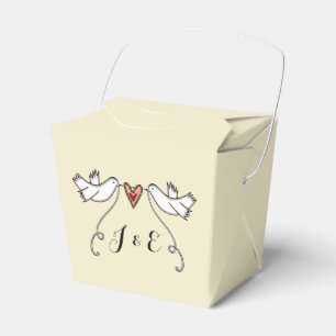 Gastgeschenk Hochzeit der personalisierten weißen  Geschenkschachtel