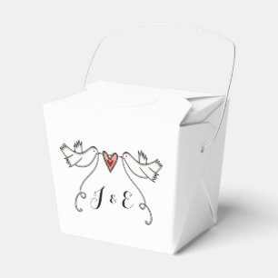 Gastgeschenk Hochzeit der personalisierten weißen Geschenkschachtel