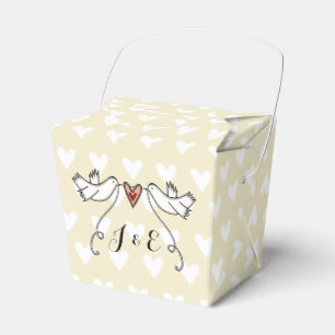 Gastgeschenk Hochzeit der personalisierten weißen  Geschenkschachtel