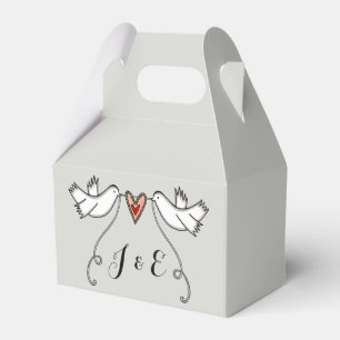 Gastgeschenk Hochzeit der personalisierten weißen  Geschenkschachtel