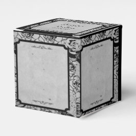 Gastgeschenk Hochzeit der schwarzen Rose Geschenkschachtel