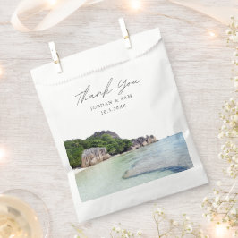 Gastgeschenk Hochzeit der Seychellen Vielen Dank Geschenktütchen