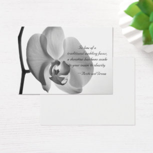 Gastgeschenk Hochzeit der weißen Orchideen-Wohltät