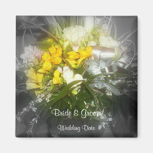 Gastgeschenk Hochzeit des Blumentraumes Magnet