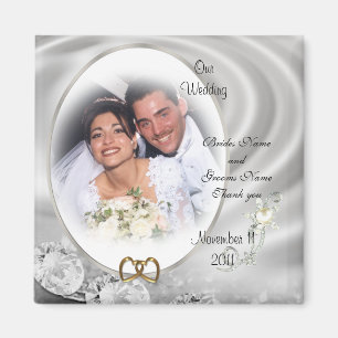 Gastgeschenk Hochzeit Diamanten Foto Magnet