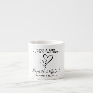 Gastgeschenk Hochzeit, die wir den Knochenknochen Espressotasse