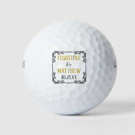 Gastgeschenk Hochzeit Elegante Highlights Golf im Golfball