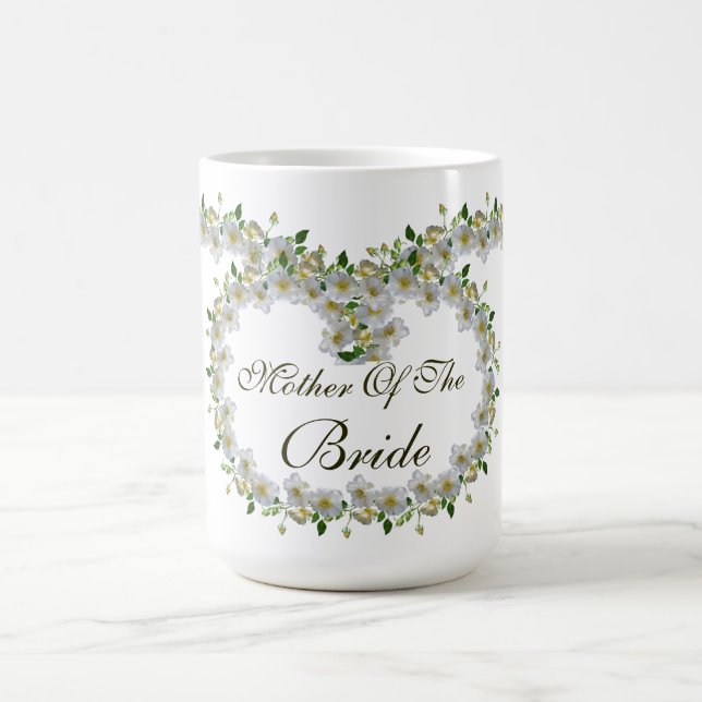 Gastgeschenk Hochzeit Elegante Rose Mutter der Bra Kaffeetasse (Mittel)