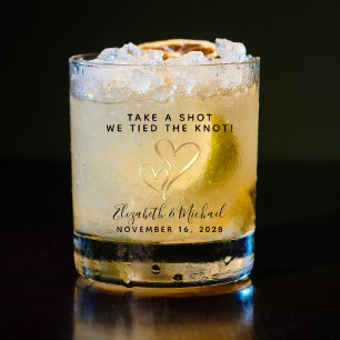 Gastgeschenk Hochzeit erschießt, die wir den Knote Whiskyglas
