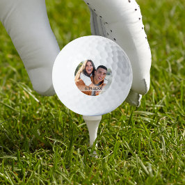 Gastgeschenk Hochzeit für Golfer Verlobtes Paar Fo Golfball