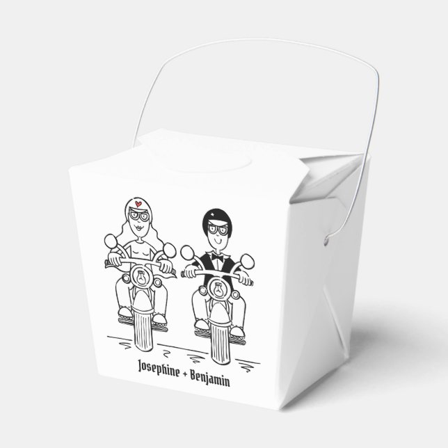 Gastgeschenk Hochzeit für personalisierte Fahrräde Geschenkschachtel (Vorderseite)