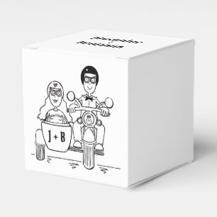 Gastgeschenk Hochzeit für personalisierte Fahrräde Geschenkschachtel