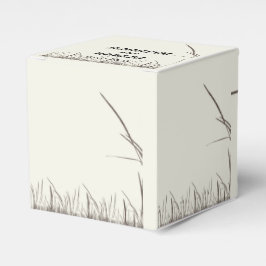 Gastgeschenk Hochzeit für rustikales Grasland Geschenkschachtel